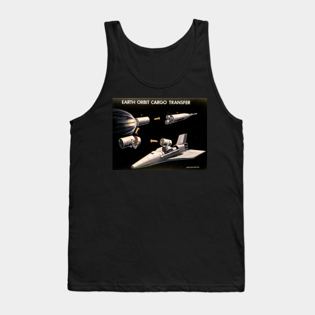 Earth Orbit Cargo Transfer Concept Art Tank Top by Big Term Designs